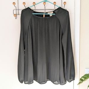 Flowy black blouse